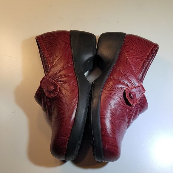 CHEROKEE ELEGANCE DRI-LEX BURGUNDY WOMEN"S CLOG STYLE SLIP RESISTANT ROUND TOE - Picture 14 of 14